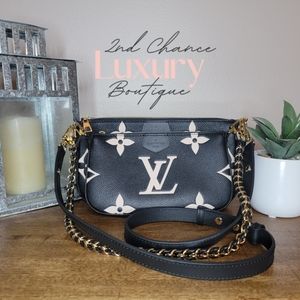 Louis Vuitton Multi Pochette Bicolor Monogram Empreinte Bag